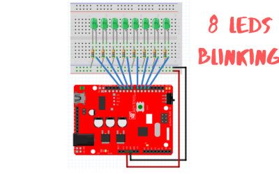 gizDuino Blinking 8 LEDs