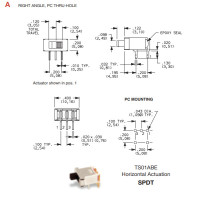 C&K Slide Switch TS01A
