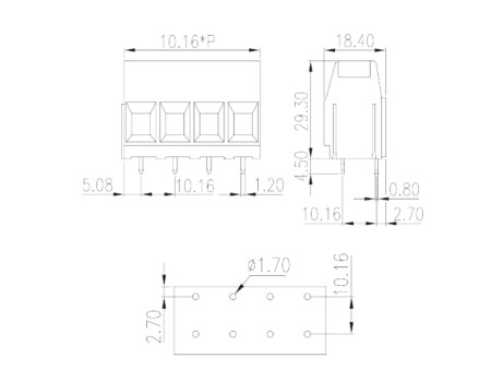 ESK116 2W Terminal Block