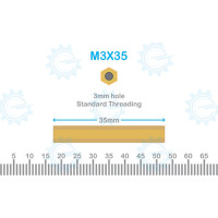 Brass Stud M3X35