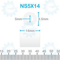 Nylon Stand Off 5X14 Without Thread