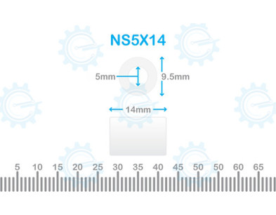 Nylon Stand Off 5X14 Without Thread
