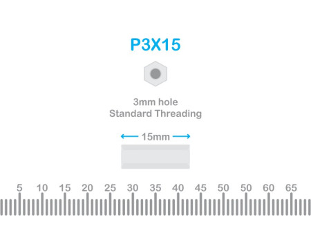 Nylon Standoff 3X15