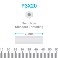 Nylon Standoff 3X20