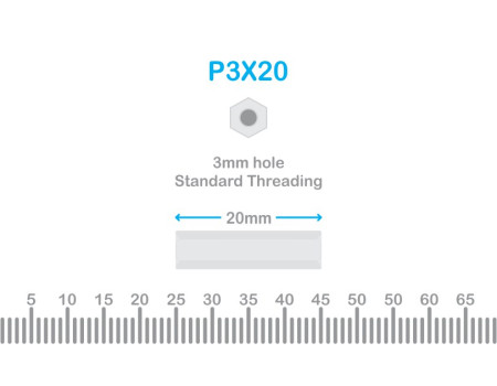 Nylon Standoff 3X20