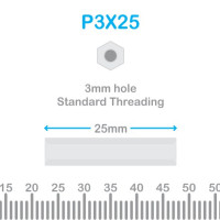Nylon Standoff 3X25