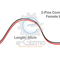 Female to Female 2-Pins Connecting Wire 40cm