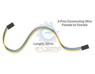 Female to Female 3-Pins Connecting Wire 40cm