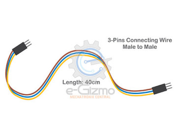 Male to Male 3-Pins Connecting Wire 40cm