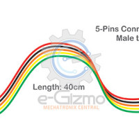Male to Male 5-Pins Connecting Wire 40cm