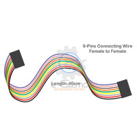 Female to Female 9-Pins Connecting Wire 40cm