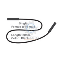Female to Female Single Connecting Wire 20cm Black