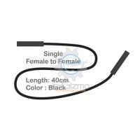 Female to Female Single Connecting Wire 40cm Black