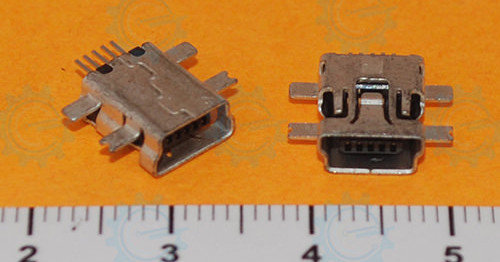 USB Connector Mini B Female