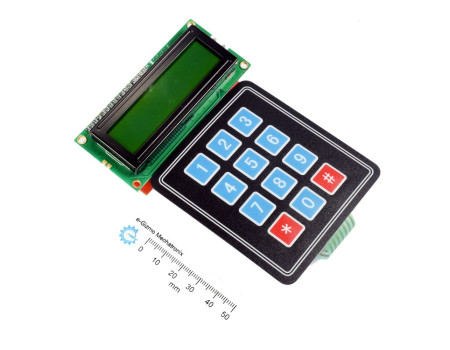 Serial LCD II 2X16 with Keypad 4X3 Function