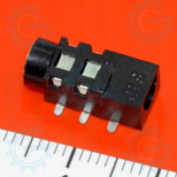3.5mm Earphone Jack 3pins Black