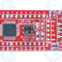 gizDuino Mini USB with ATmega168 (with Pins)