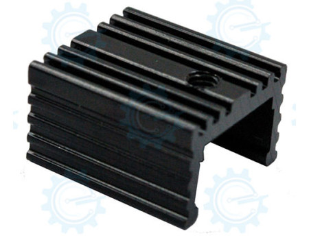 EHS-21 Aluminum Heatsink Black 15.2x17x10mm