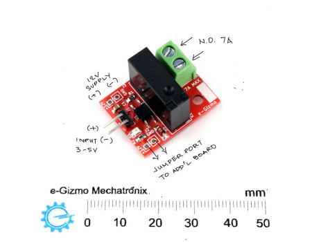 e-Gizmo 1 to 5 Channels Relay Module 12V Optoisolated Input