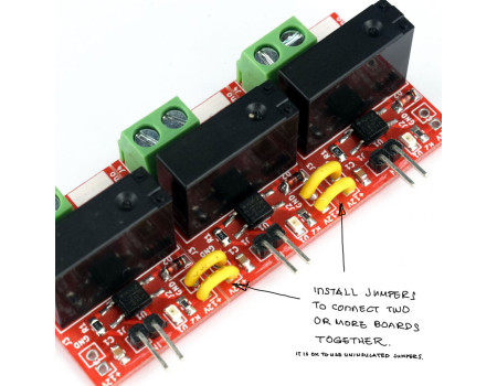 e-Gizmo 1 to 5 Channels Relay Module 12V Optoisolated Input