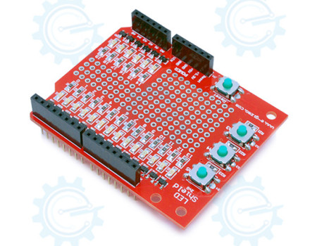 LED Shield ( Buffered I/O Monitor )