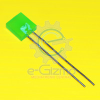 Green LED Square Type 2.5mm x 7mm x 7mm