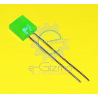 Green LED Square Type 2.5mm x 7mm x 7mm