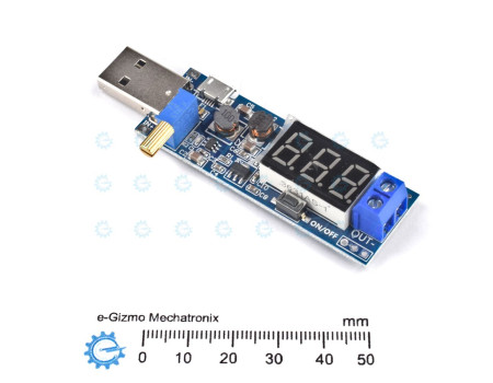 2-3W DC-DC Adjustable Step Up Boost Converter with Voltmeter