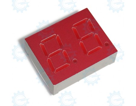 LTD482PC 7-Segment 2-Digit C.A. Red 20X16mm