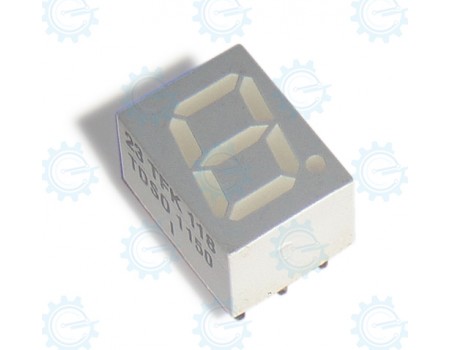 TDSR1160F 7-Segment 1-Digit C.C. Red 7.5X10mm