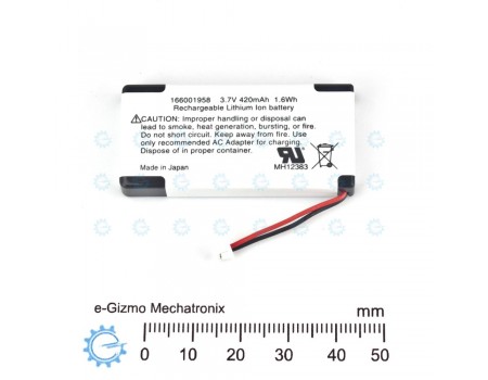 Sanyo UF-811 3.7V 420mAh Li-ion Battery Pack