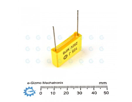 1uF 250VDC MPB Metallized Polypropylene Capacitor