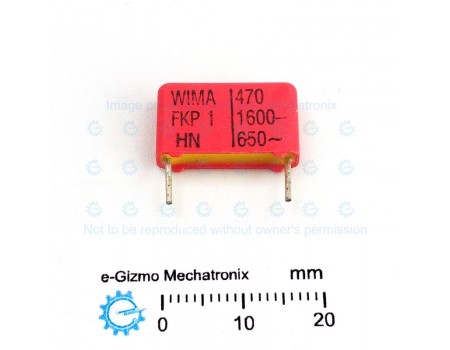 WIMA 470pF 1600VDC 650VAC FKP 1 PP Pulse Applications FKP1T004704B