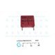 WIMA 220nF 0.22uF 630VDC MKS 4 Series PET Capacitor