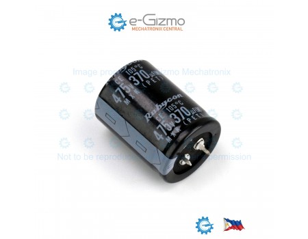 Rubycon 370uF/475V 105C Snap in MXK Series
