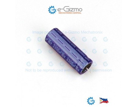 Jamicon 3300uF 16V WG Series Low ESR Capacitor 105C Short Pins