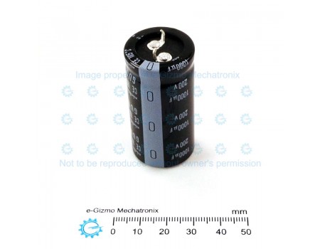 Nichicon 1000uF/200V 105C Snap in LGU GU Series