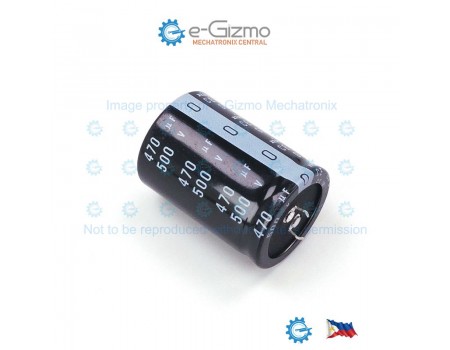 Nichicon 470uF/500V 105C Snap in LGG GG Series