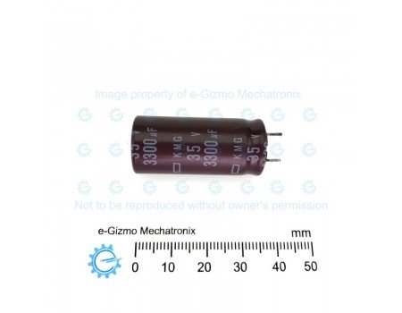Nippon Chemi-con 3300uF 35VDC 105C KMG Series