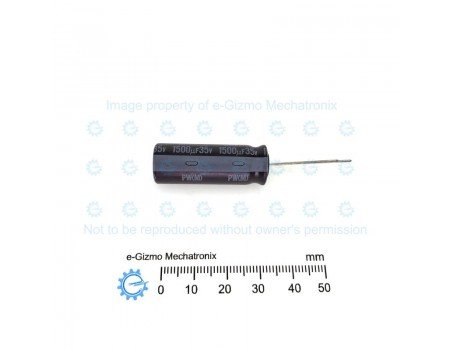 Nichicon 1500uF 35V PW(M) 105C Low ESR Capacitor