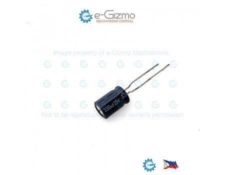 Jamicon 330uF 25V Radial Electrolytic Capacitor SK Series