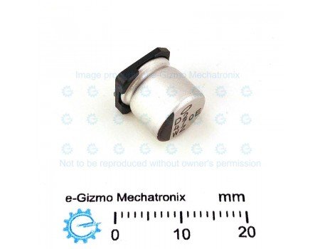Nichicon 470uF 25V 105C SMD Electrolytic Capacitor UWZ Series