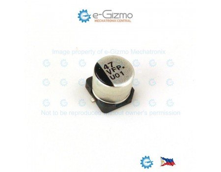 Panasonic 47uF 35V 105C SMD Electrolytic Capacitor Low ESR FP Series