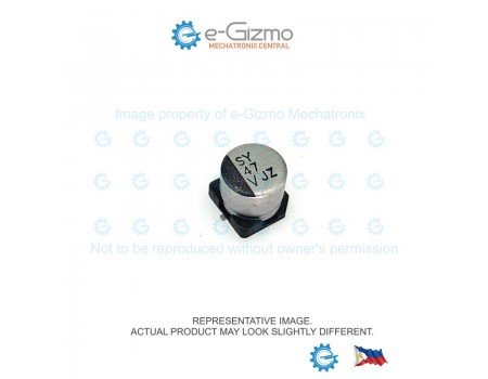Rubycon 47uF 35V Low ESR/Impedance 105C JZV Series SMD