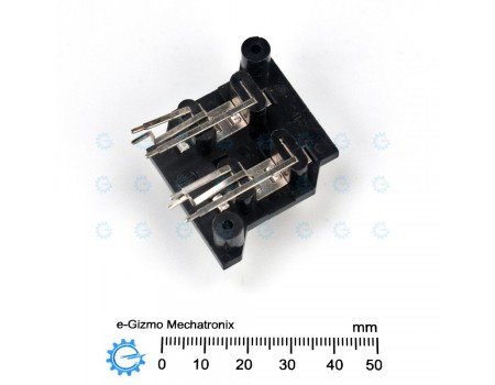 4 Pole way RCA Jack PCB Solderable Vertical Mount
