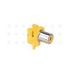 Yellow PCB Mount RCA Socket Jack PC Solderable