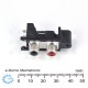 2 Pole Low Noise RCA Jack with Shorting Contacts PC Mount Vertical