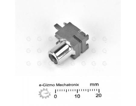 Yellow PCB Mount RCA Socket Jack PC Solderable