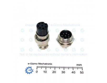 GX16-8P Circular Connector Aviation 8 pole M/F