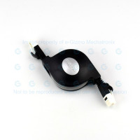 Elecom Cat6 2.5M Retractable winding LAN Cable LD-MCTGT/BK2